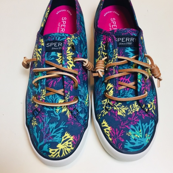 SPERRY Color Reef Navy Pier View Sneaker 7M - Picture 5 of 8